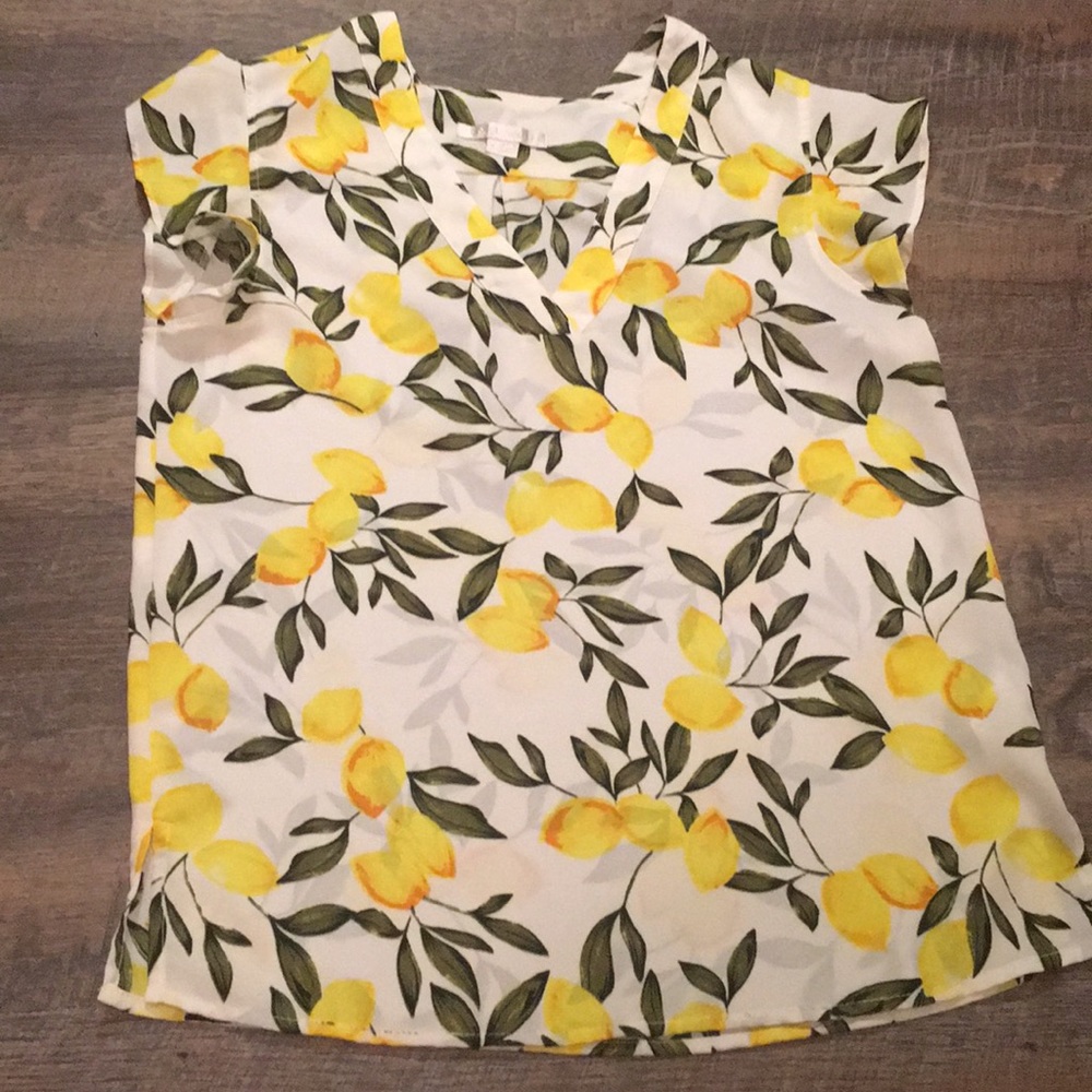 Lemon print blouse